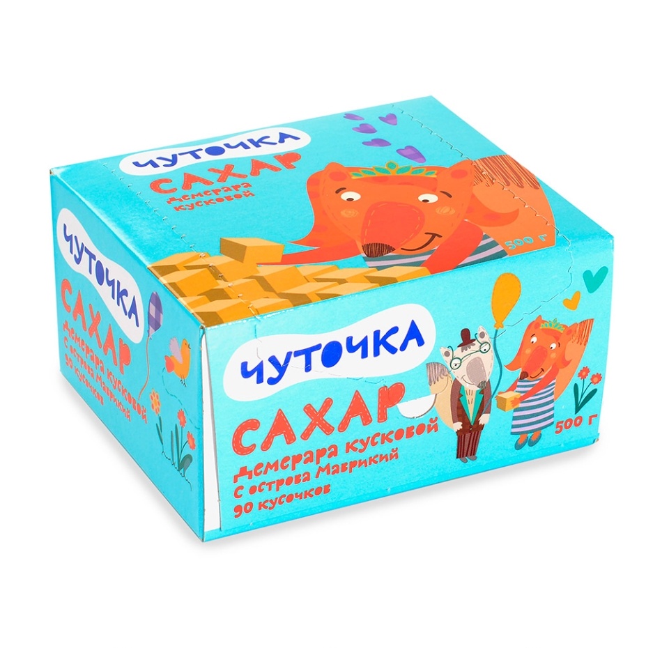 

Сахар Чуточка Демерара кусковой 500 г