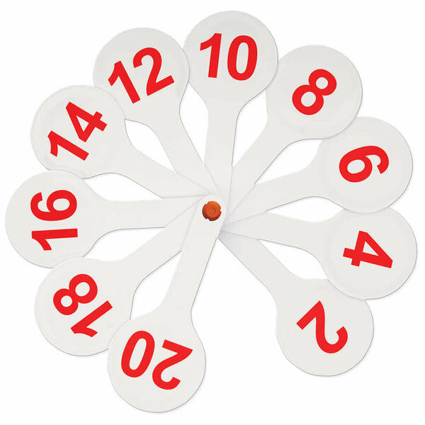 Касса веер цифры от 1 до 20 вк05