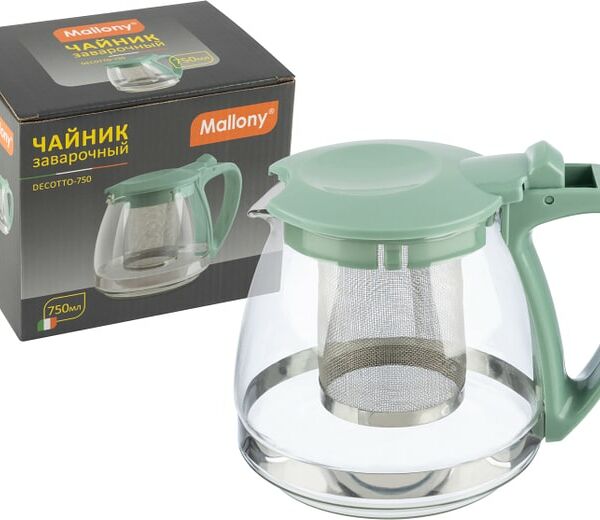 Чайник заварочный Mallony с фильтром 750мл