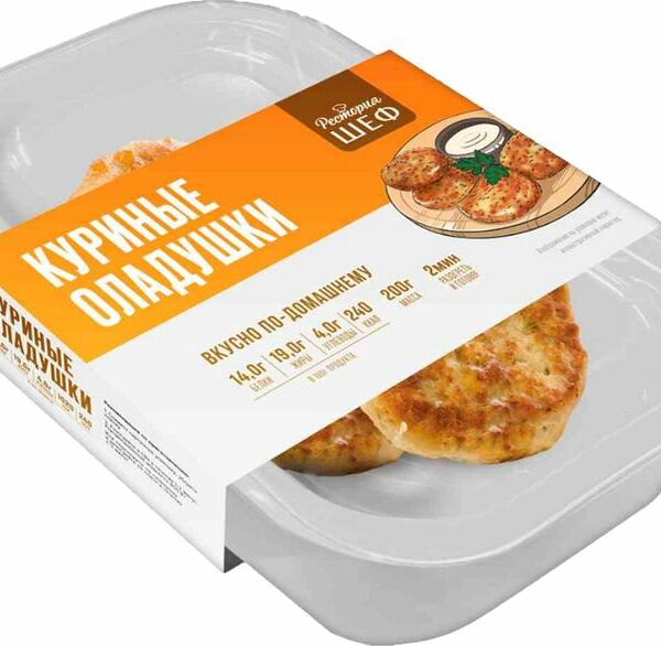 Оладушки Рестория Шеф куриные 200г