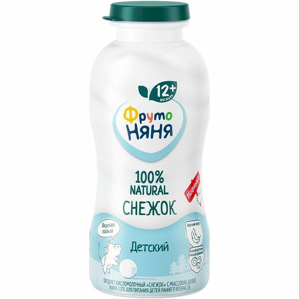 Продукт кисломолочный ФрутоНяня Снежок 2%