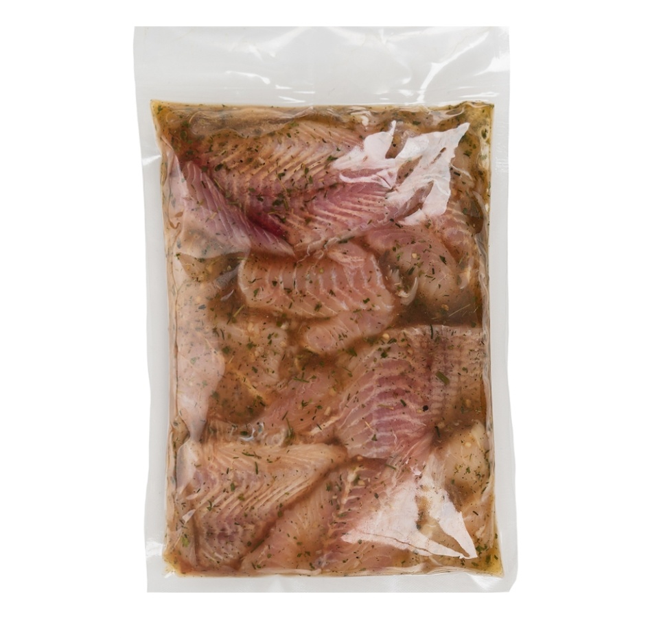 

Шашлык из сома Волгореченскрыбхоз в средиземноморском соусе охлажденный 1 кг