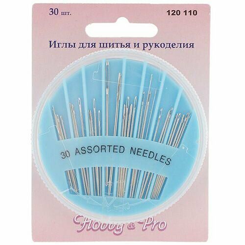 120110 Набор ручных игл на диске, 30шт. Hobby&Pro,упак