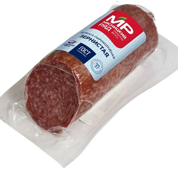 Колбаса Мясницкий Ряд Зернистая сырокопченая 200г