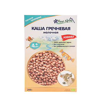 Каша молочная детская Fleur Alpine гречневая, с 4 месяцев