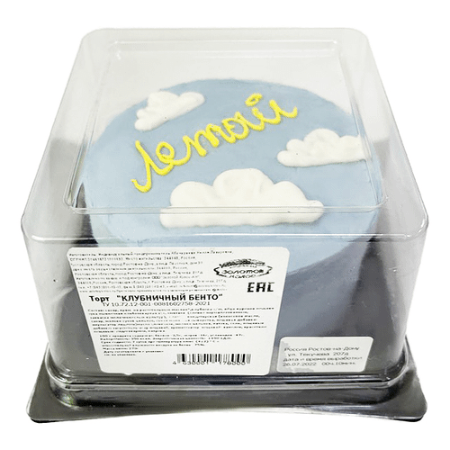 Торт Золотой Колос Клубничный бенто