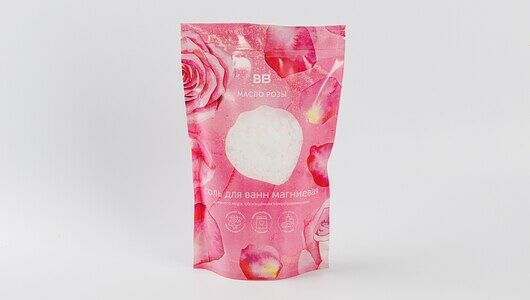 Соль для ванн Магниевая с маслом розы