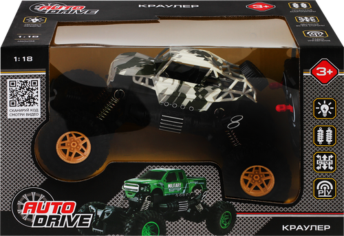 

Игрушка AUTODRIVE Краулер на радиоуправлении, 4 канала, в ассортименте, Арт. JB1168453-57