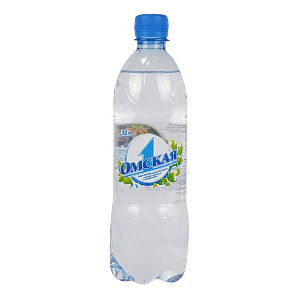 Вода минеральная Омская 1 газированная, 600 мл