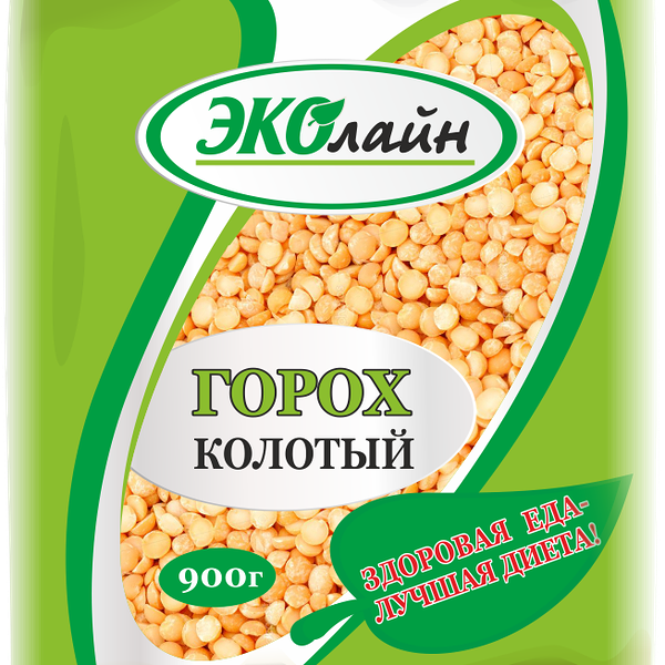 Крупа горох колотый ЭКОлайн 900г