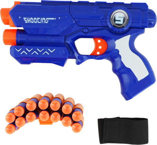 

Набор игровой BIGGA Бластер с мягкими снарядами 16 предметов, Арт. CB920644