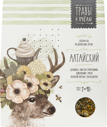 

Чай трявяной МЕДОВЫЙ ДОМ Травы И Пчелы Алтайский к/уп