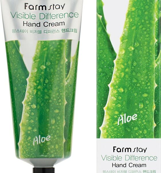Крем для рук FarmStay с экстрактом алоэ 100г