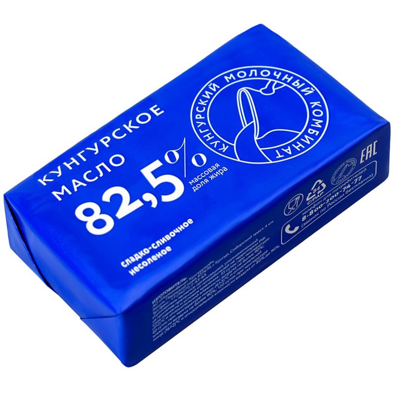

Масло сладко-сливочное Кунгурский молочный комбинат несоленое 82.5% 160 г