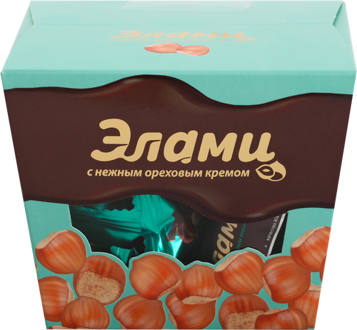 

Конфеты ЭЛАМИ Глазированные с ореховой начинкой, 150г