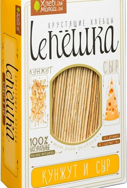 Хлебцы Молодцы Lепешка Кунжут и Сыр 150г