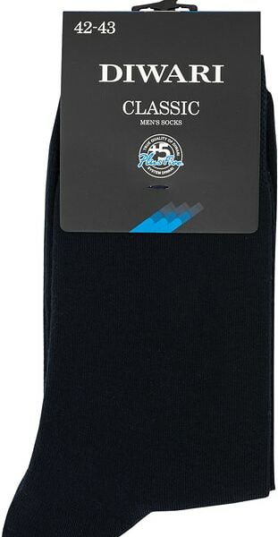 Носки мужские Diwari Classic 5C-08 СП темно-синие р.42-43