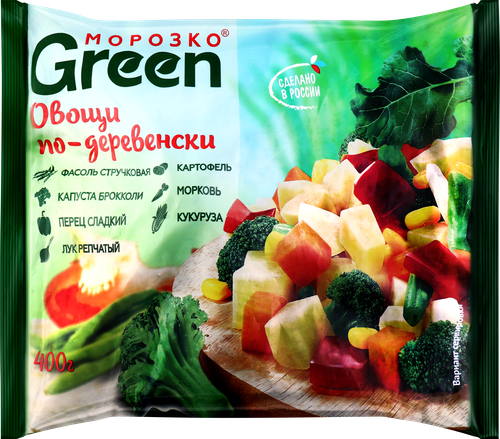 

Смесь овощная Морозко Green Овощи по-деревенски 400 г
