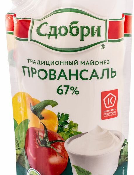Майонез Сдобри Провансаль 67%, 233г