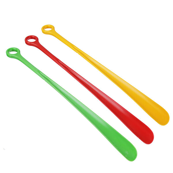 Ложка для обуви пластик длинная, 44x3x0,8см в ассортименте