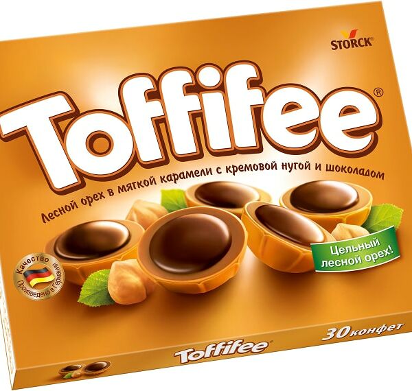 Конфеты Toffifee Лесной орех в карамели 250г