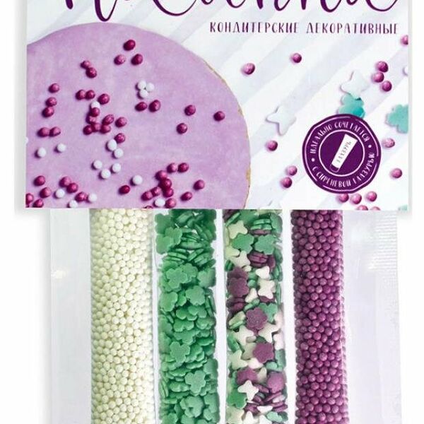 Посыпки Парфэ сиреневый микс 20г