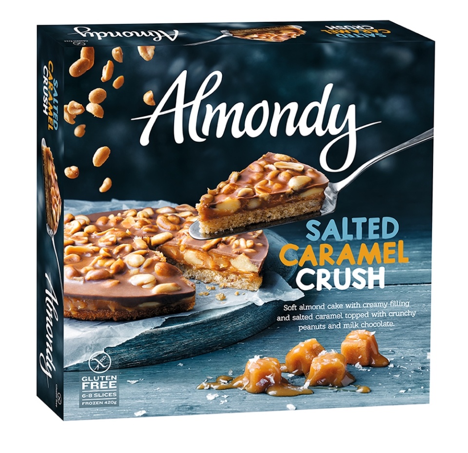 

Торт Almondy миндальный с солёной карамелью и арахисом