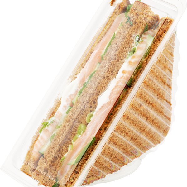 Сэндвич с лососем слабосоленым