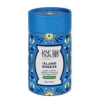 Чай травяной Jaf tea Island Breeze напиток без кофеина с яблоком, розой, гибискусом 50 г, Шри-Ланка