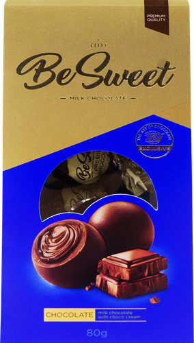 

Конфеты BeSweet из молочного шоколада с шоколадной начинкой