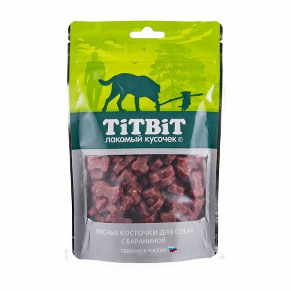 Лакомство длясобак TiTBiT косточки мясные с бараниной