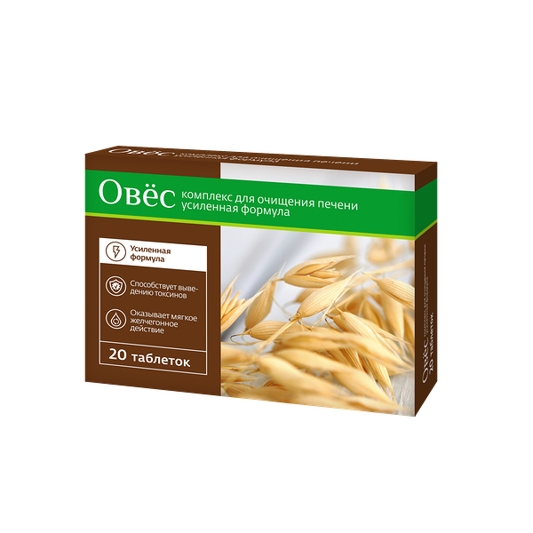 PL Овес усиленная формула таблетки, 20 штук