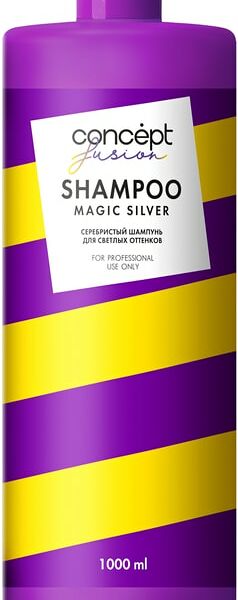 Шампунь для волос Concept Fusion Magic Silver серебристый для светлых оттенков 1л