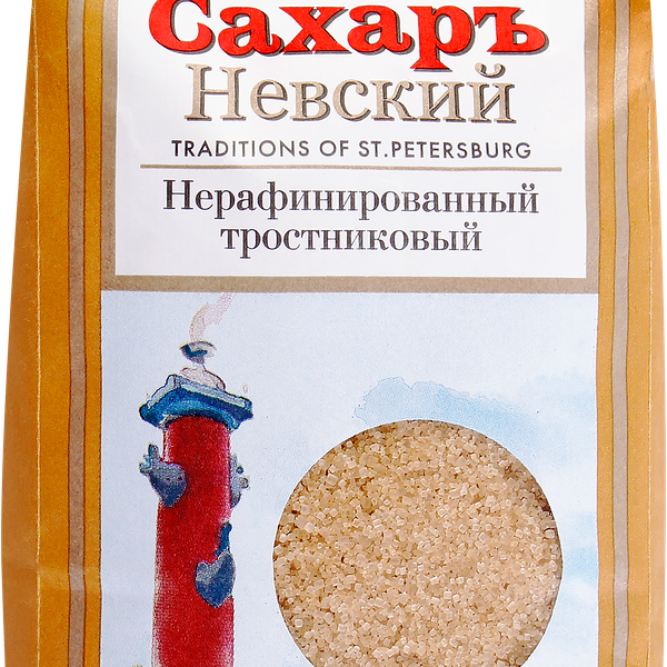 Сахар тростниковый Невский нерафинированный кристаллический 900 г