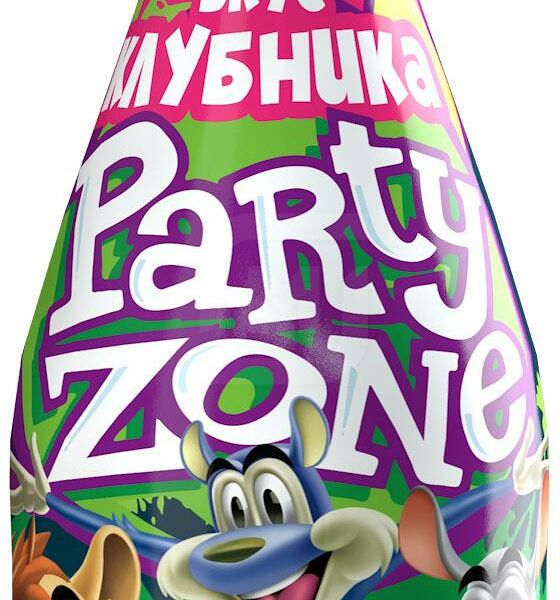 Напиток сокосодержащий Party Zone клубника, газированный 1 л