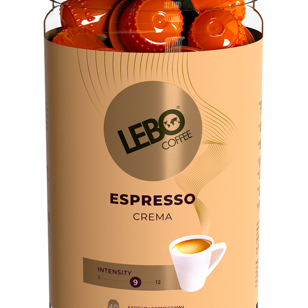 Кофе Lebo Espresso Crema 40 шт х 5,5 г
