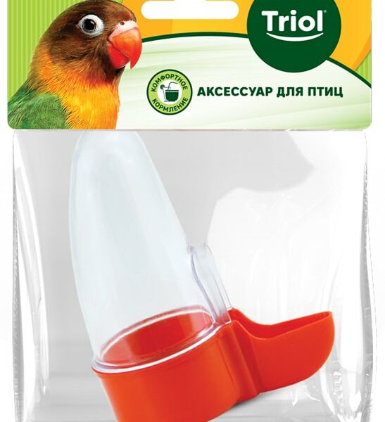 Поилка для птиц BR-45P Triol, 100 мл в ассортименте