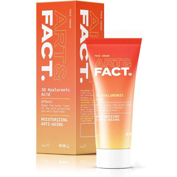Крем для лица Art&Fact Увлажняющий с низкомолекулярной гиалуроновой кислотой 50 мл