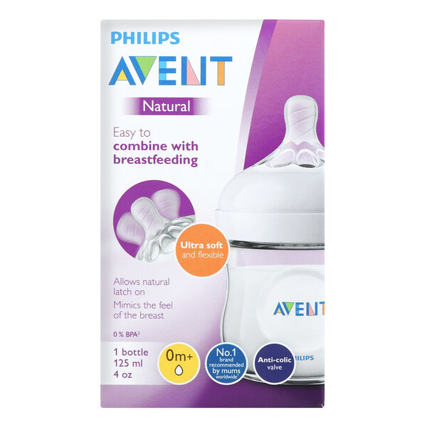 Бутылочка для кормления Natural 125 мл, 86317 Philips AVENT