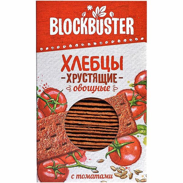 Хлебцы хрустящие Blockbuster с томатами 130 г
