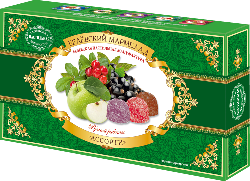 Мармелад Белевская пастильная мануфактура Белевский Ассорти 260г