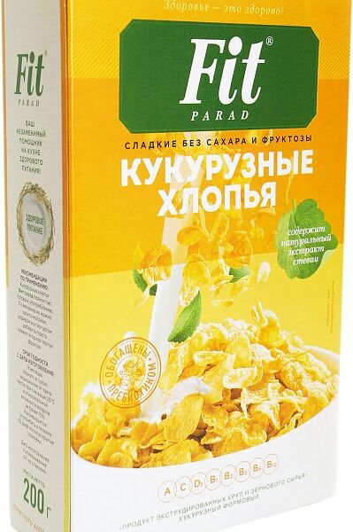 Хлопья Fitparad Кукурузные 200г