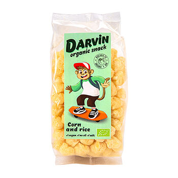 Снеки кукурузно-рисовые Biologic.tv Darvin (веган) 50г, Италия