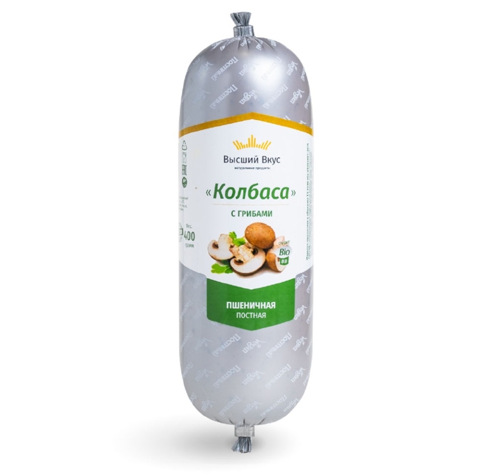 

Колбаса пшеничная с грибами Высший вкус 400 г