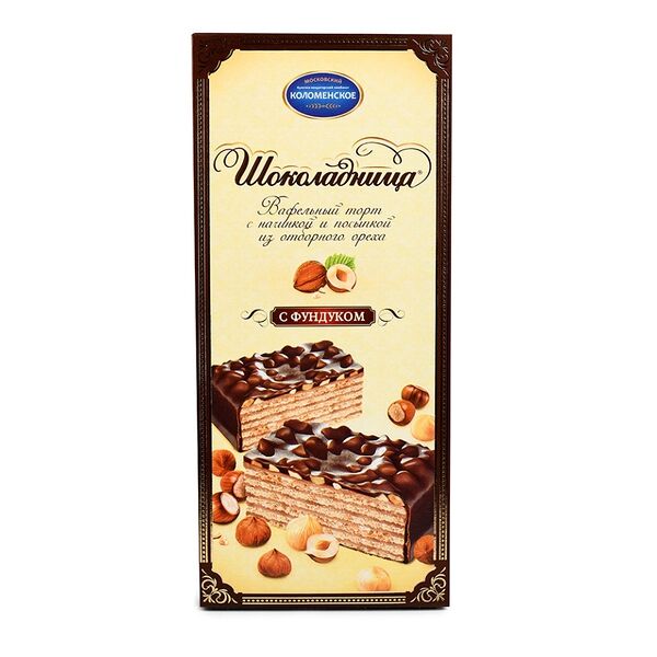 Торт вафельный Коломенское Шоколадница с фундуком 230г