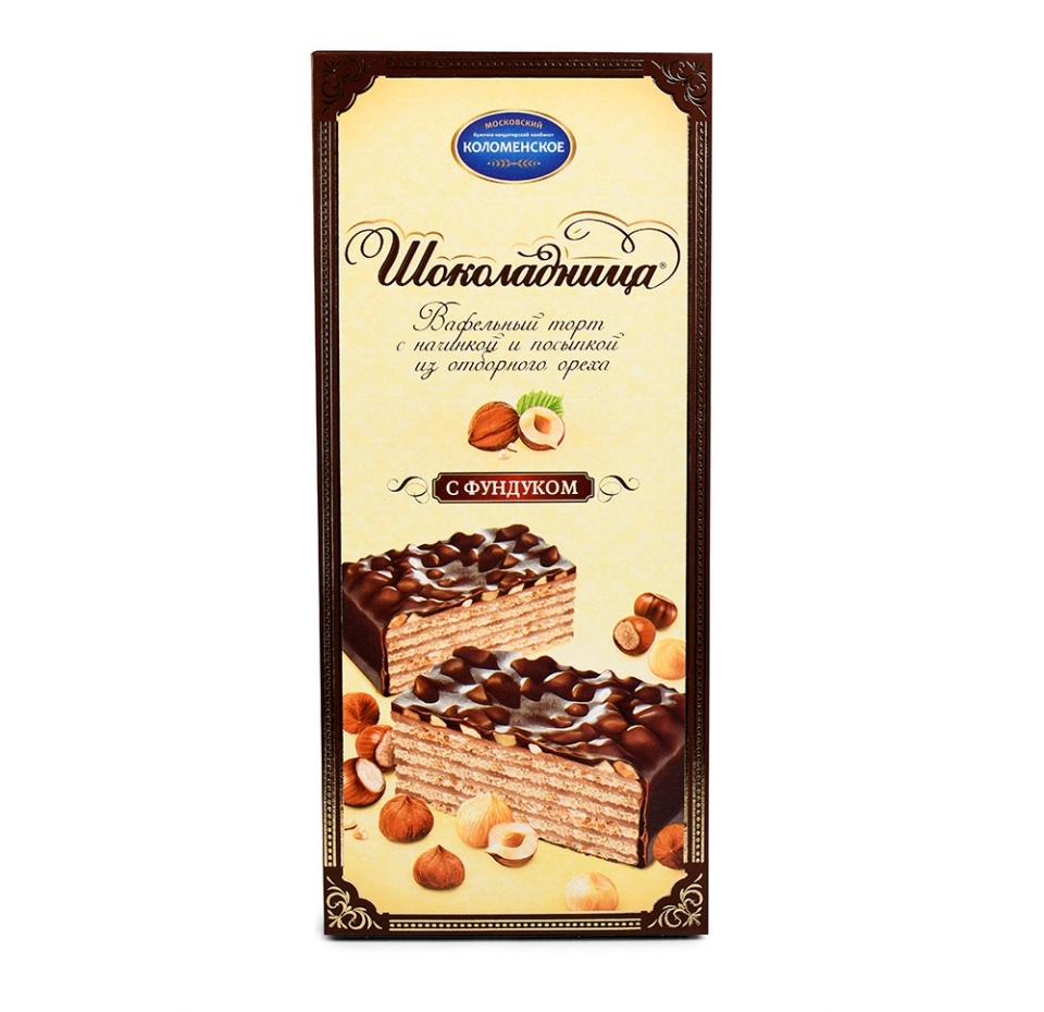 

Торт вафельный Коломенское Шоколадница с фундуком 230 г