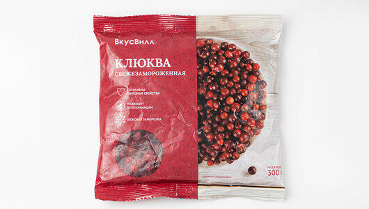 Клюква свежезамороженная(Продукт замороженный)