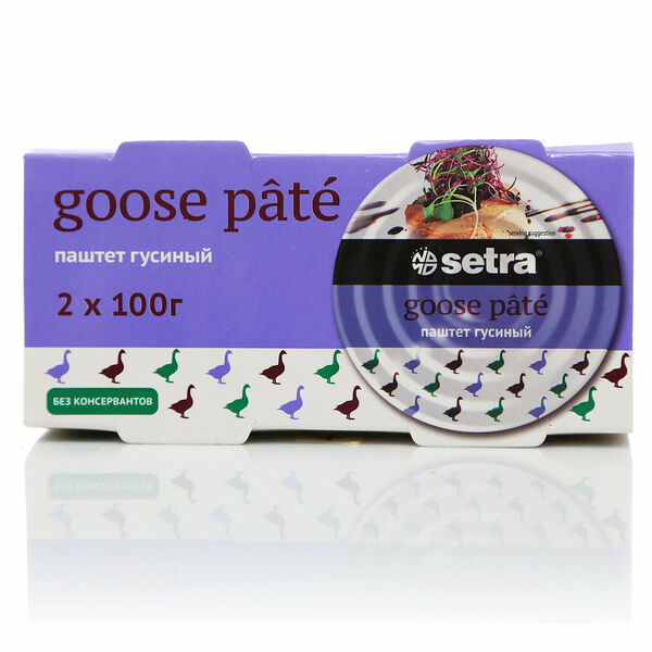 Паштет гусиный ТМ Setra (Сетра), 2*100г