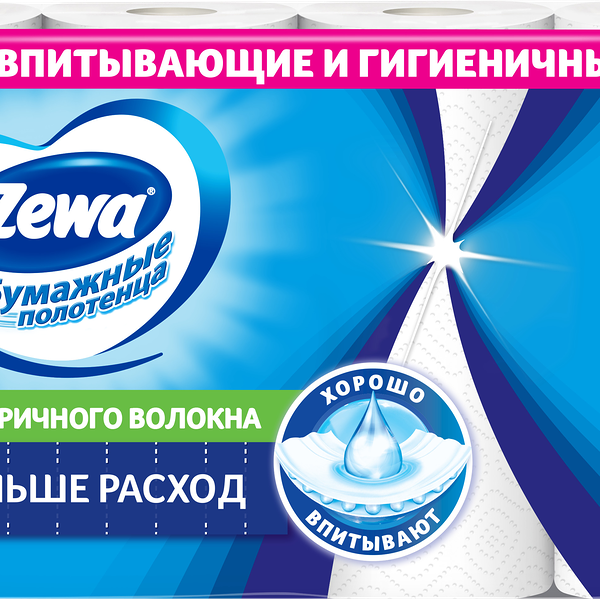Бумажные полотенца Zewa 1/2 листа 4 рулона