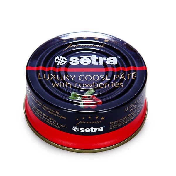 Паштет гусиный Setra Premium с брусникой